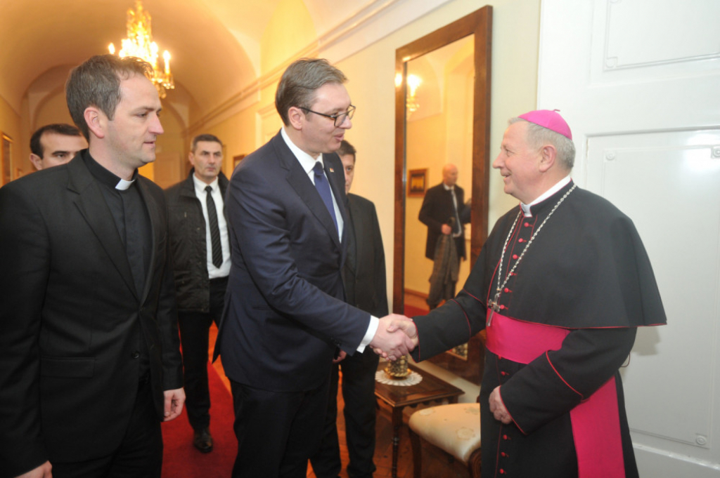Vučić sa kardinalom Bozanićem