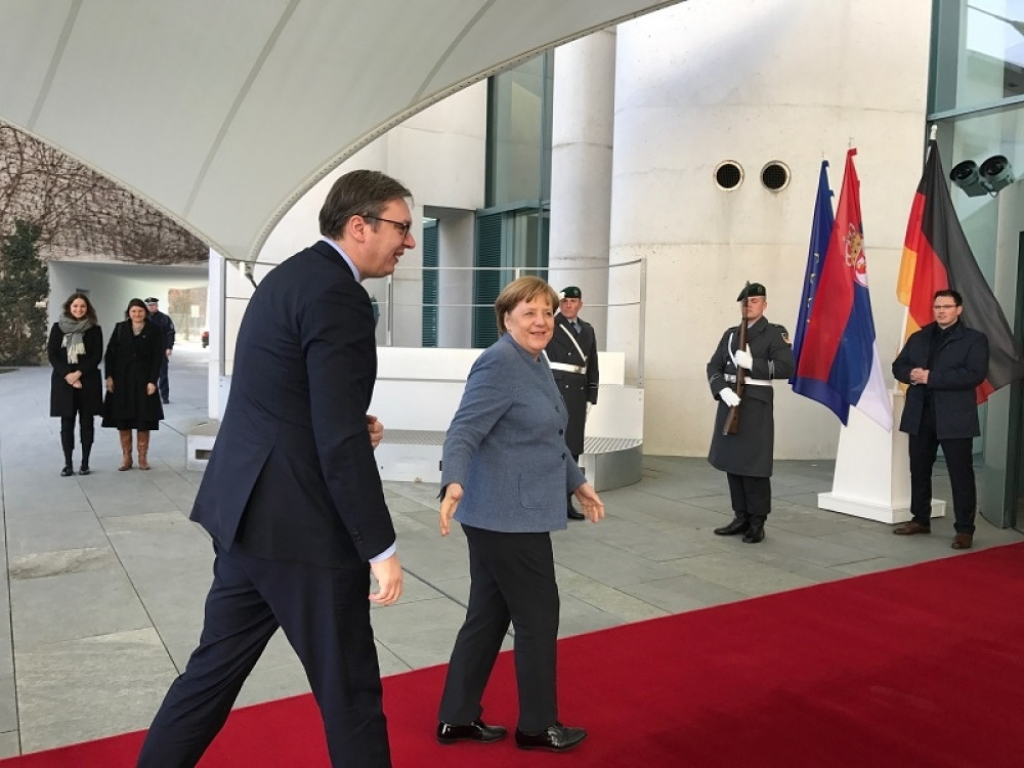 Vučić i Angela Merkel