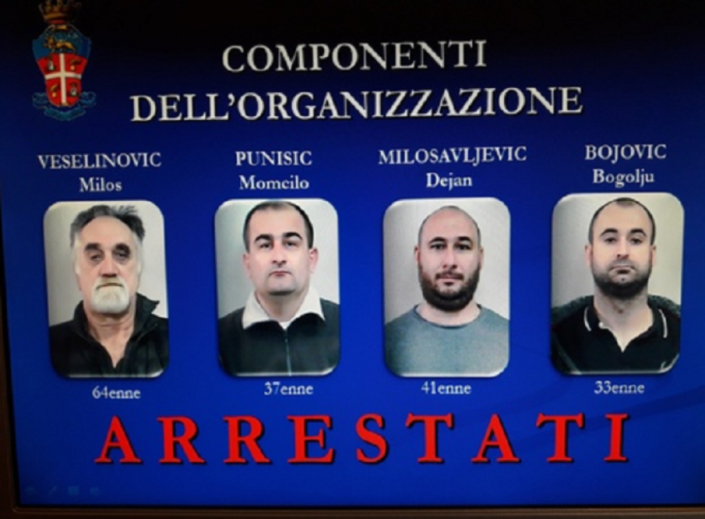 Osumnjičeni za krivična dela u Italiji