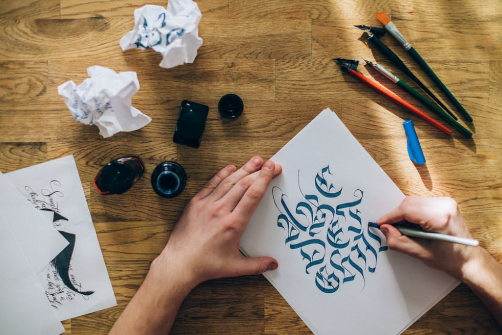 kaligrafija, lepo pisanje