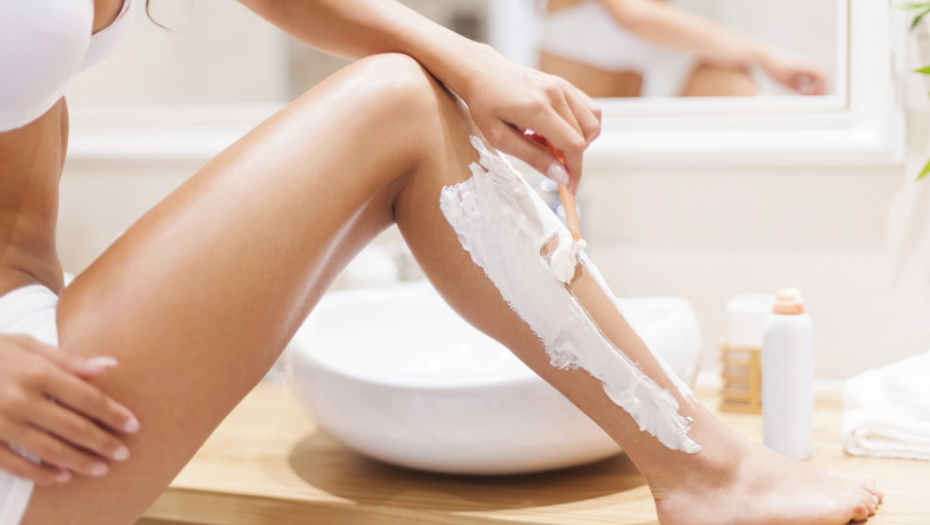 Brijanje, noge, koža, telo, brijač