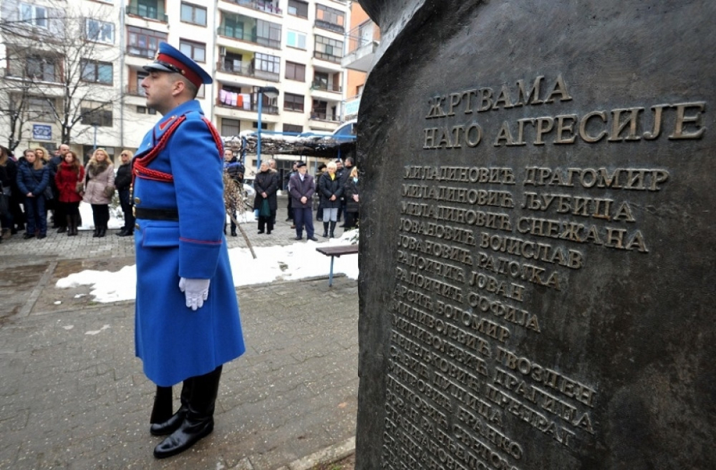 Aleksinac, odavanje počasti žrtvama NATO bombardovanja