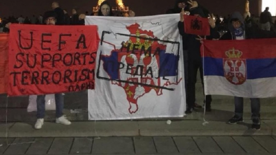 Srbi Pariz Kosovo utakmica