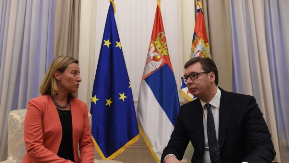 Mogerini i Vučić