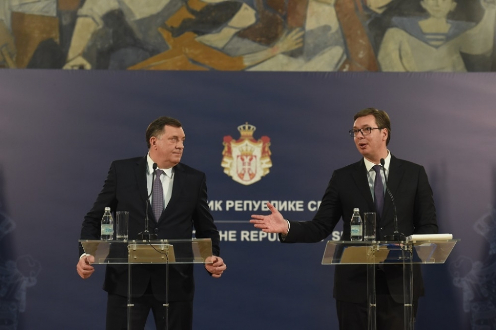Aleksandar Vučić i Milorad Dodik