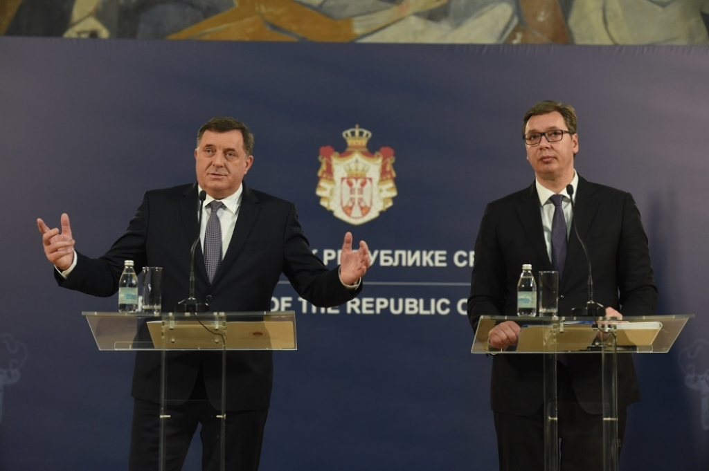 Aleksandar Vučić i Milorad Dodik