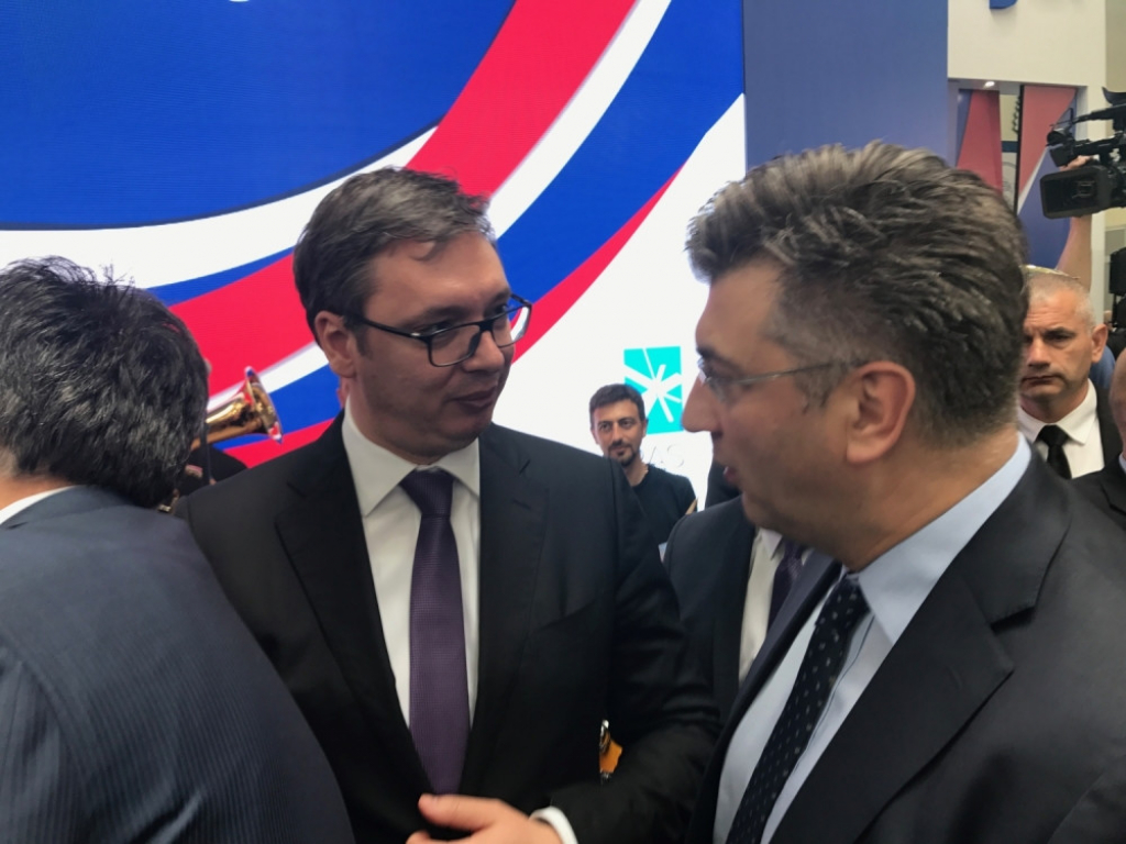 Aleksandar Vučić i Andrej Plenković