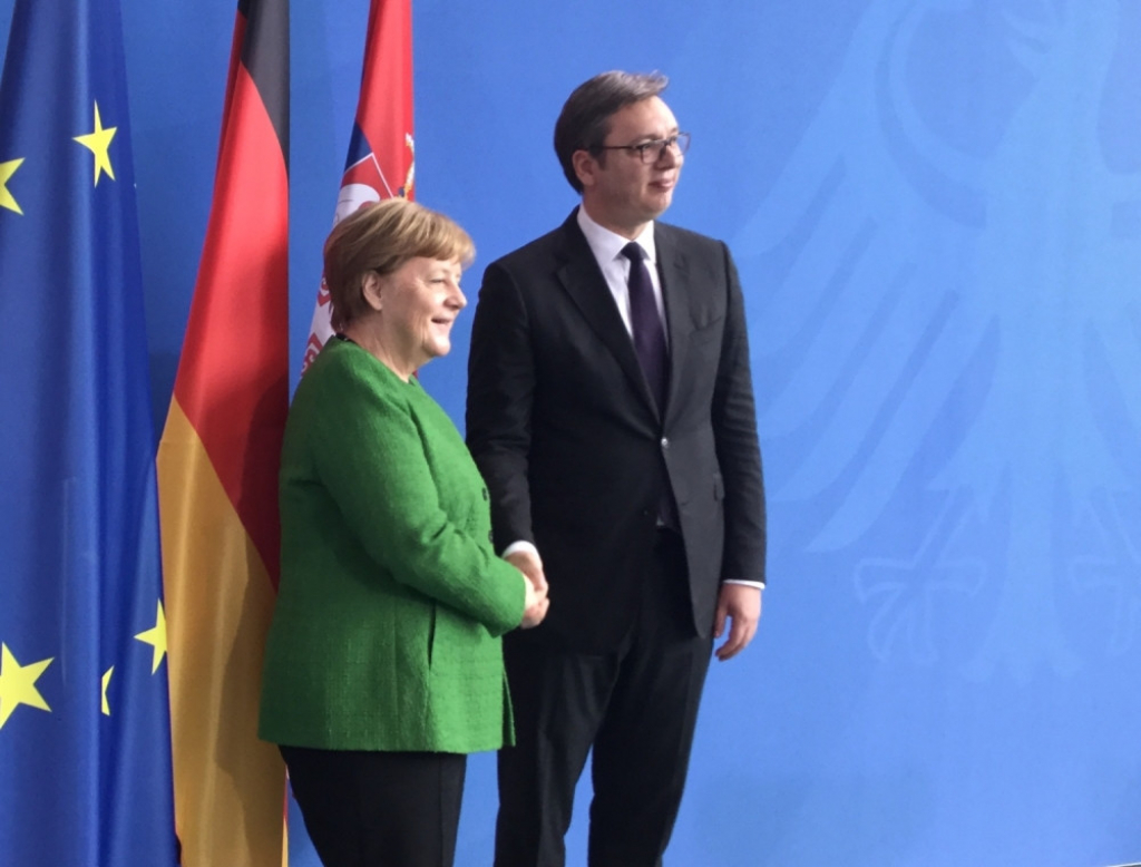 Aleksandar Vučić i Angela Merkel