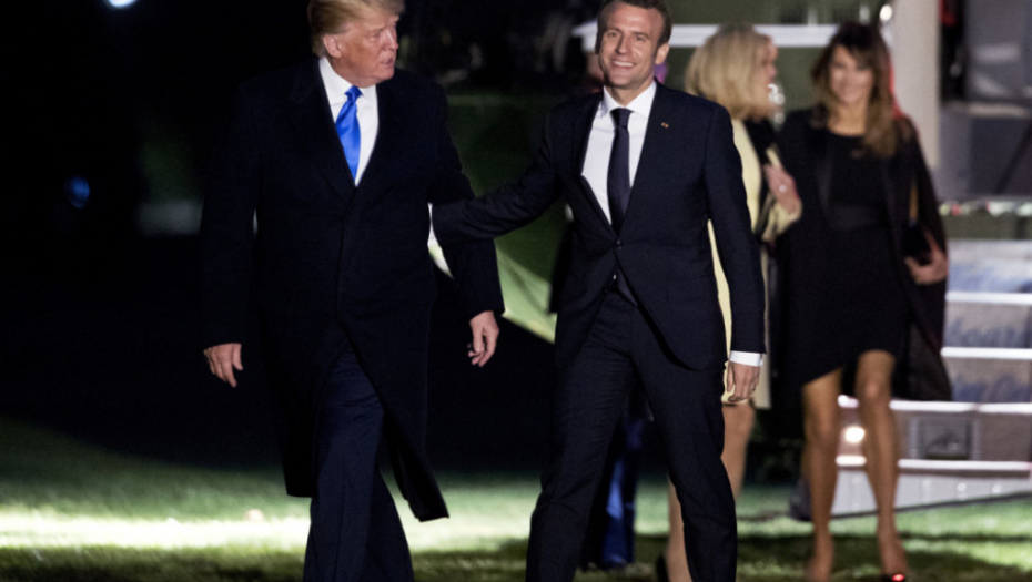 Donald Tramp i Emanuel Makron