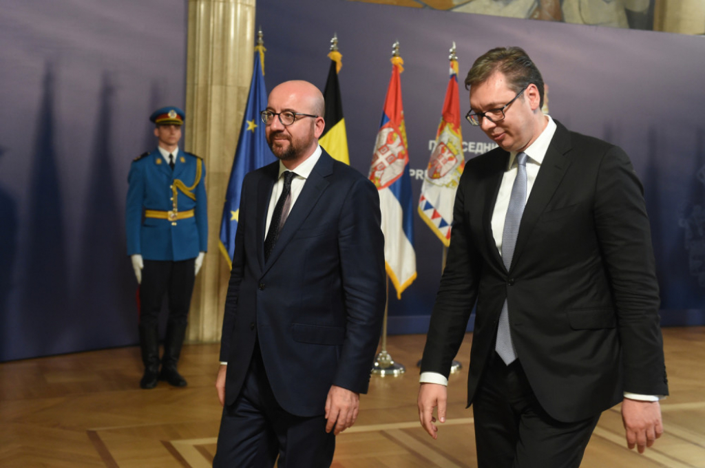 Aleksandar Vučić i Šarl Mišel
