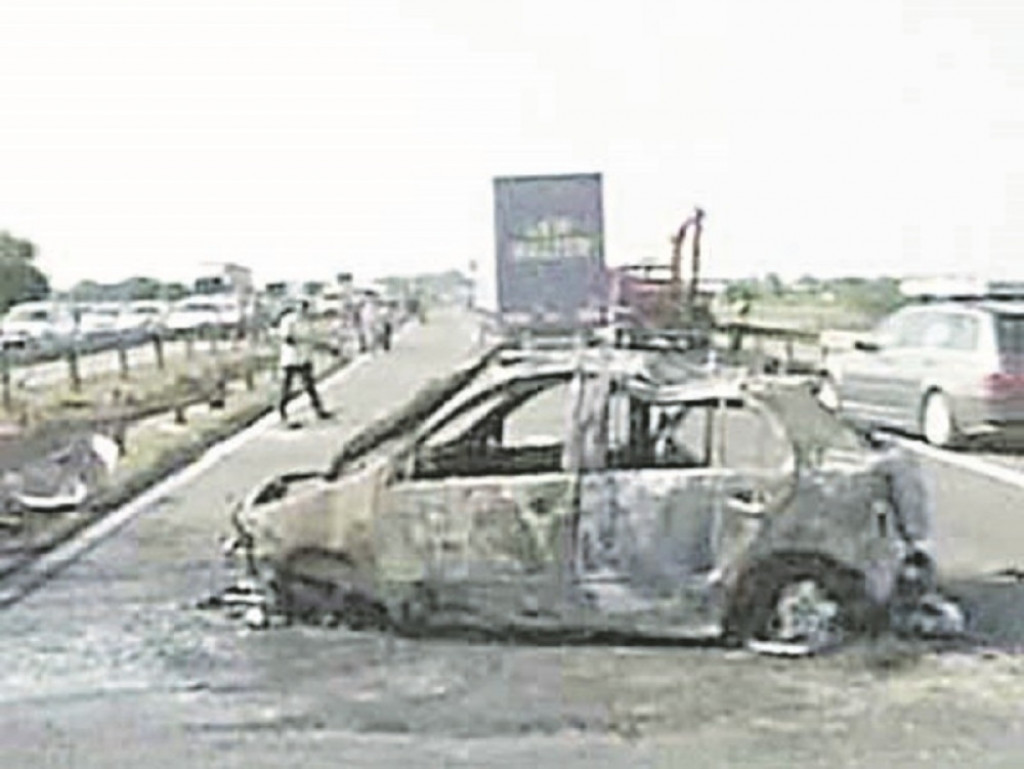 Automobil u kojem je poginula Borka Vučić