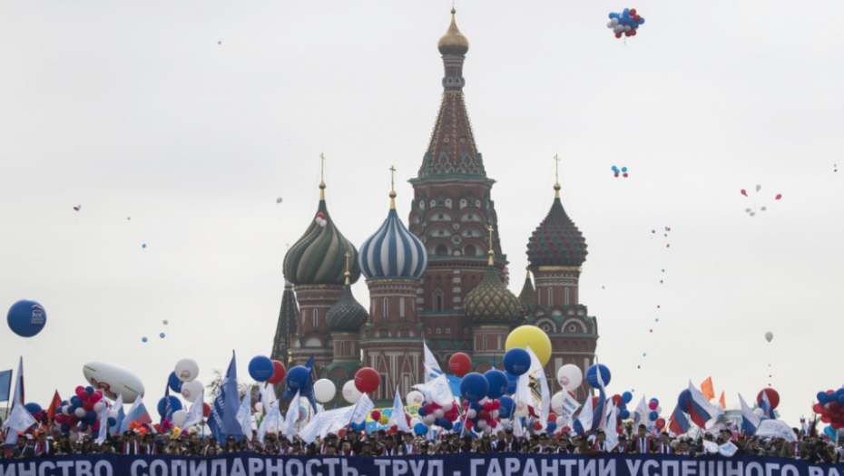 Moskva 1. maj protest