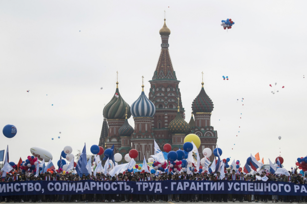 Moskva 1. maj protest