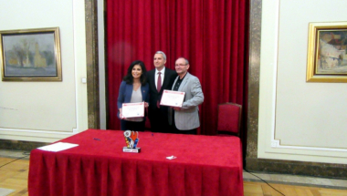 Mladenović i direktorka Bejrutskog maratona Mej El Halili