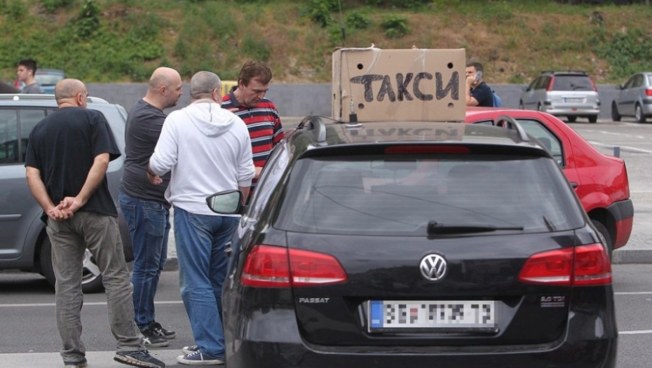 Protest taksisti Slavija