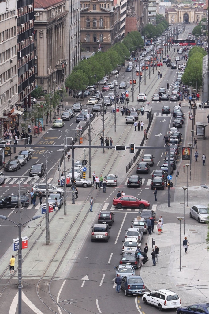 Protest taksisti Slavija