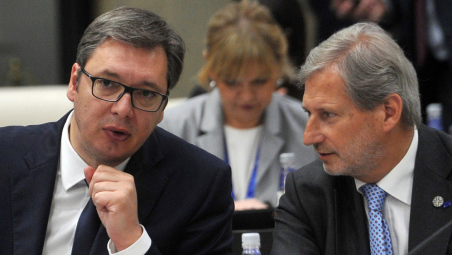 Aleksandar Vučić i Johanes Han