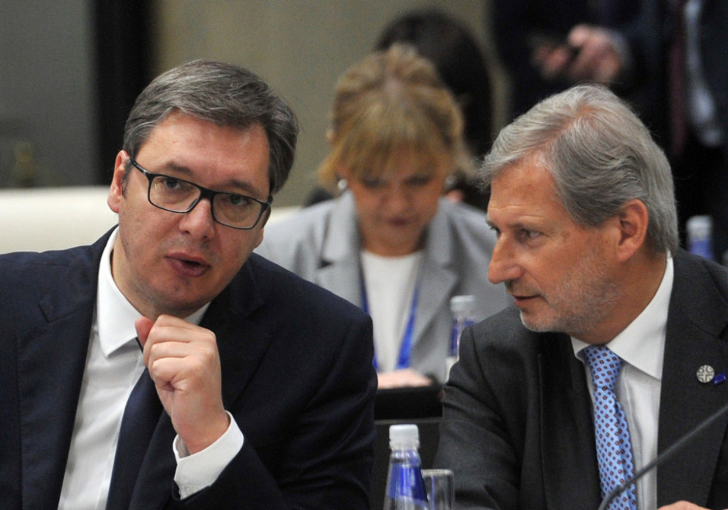 Aleksandar Vučić i Johanes Han