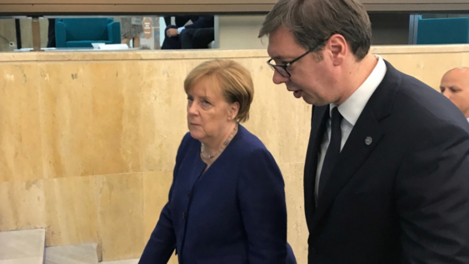 Aleksandar Vučić i Angela Merkel