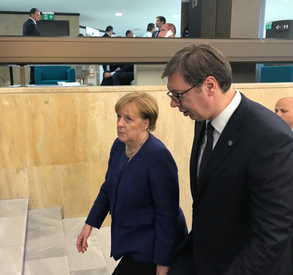 Aleksandar Vučić i Angela Merkel