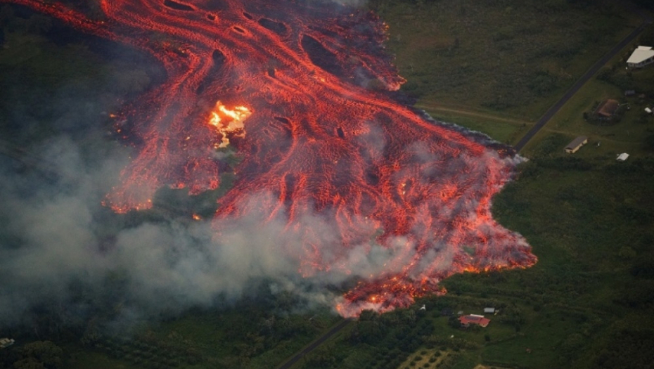 Havaji, erupcija vulkana