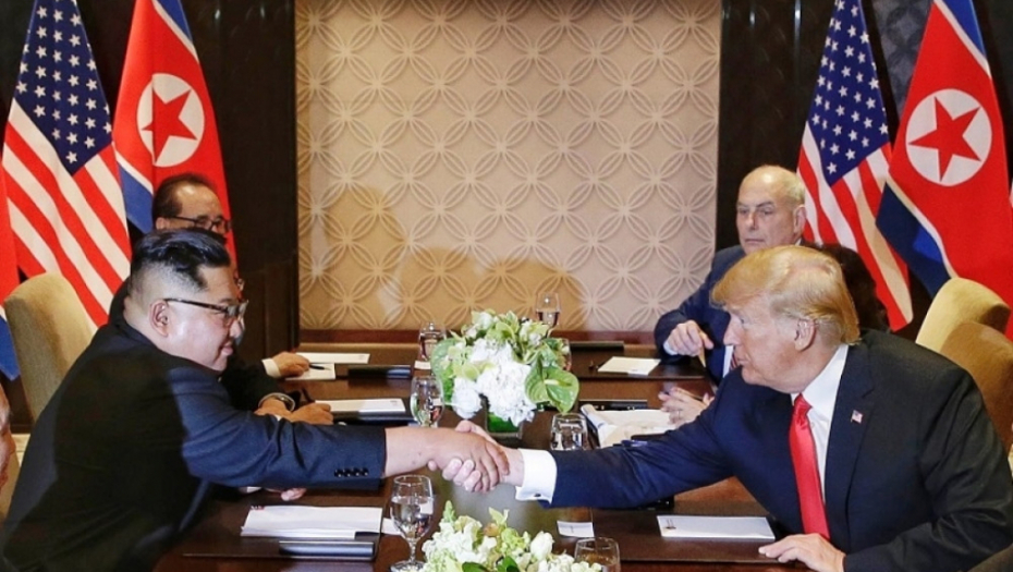 Donald Tramp i Kim Džong Un