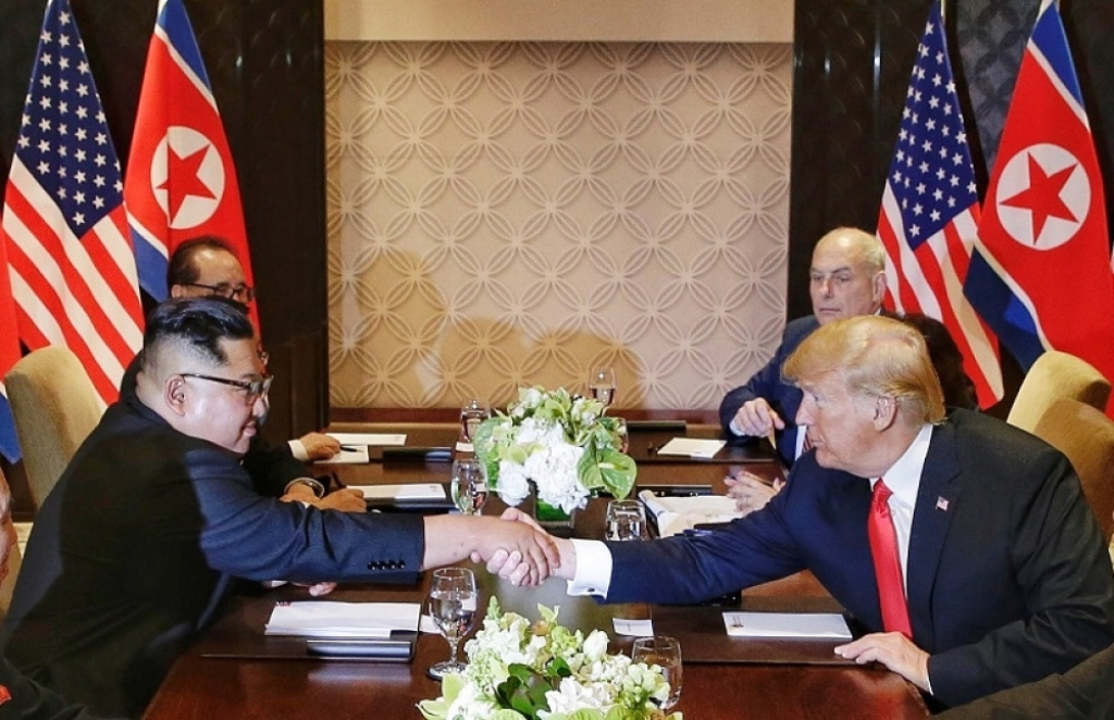 Donald Tramp i Kim Džong Un