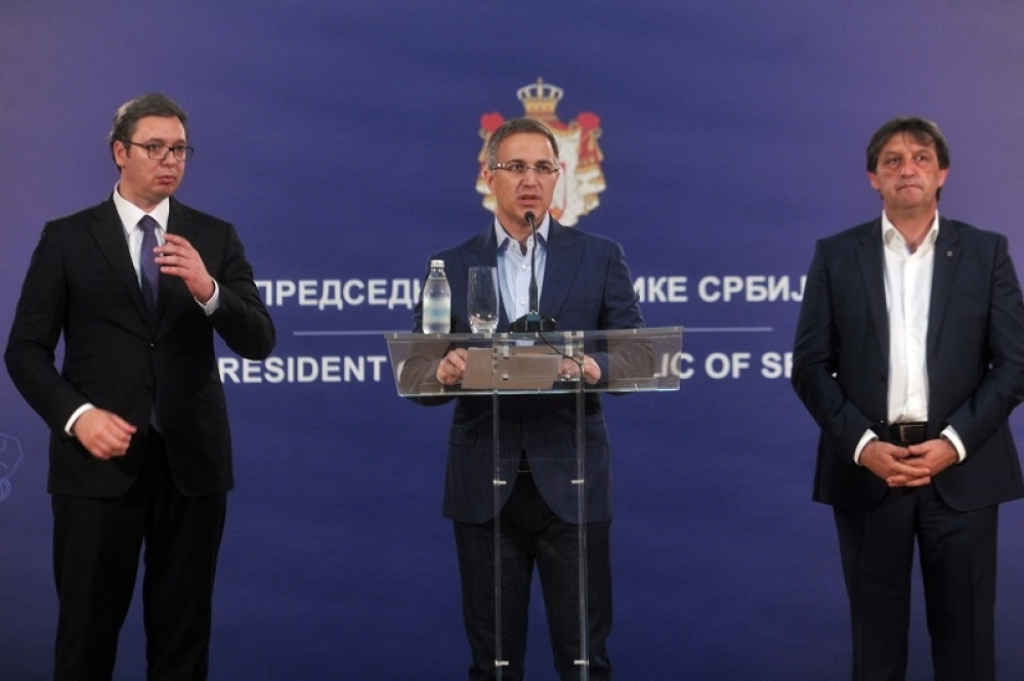 Aleksandar Vučić, Nebojša Stefanović, Bratislav Gašić