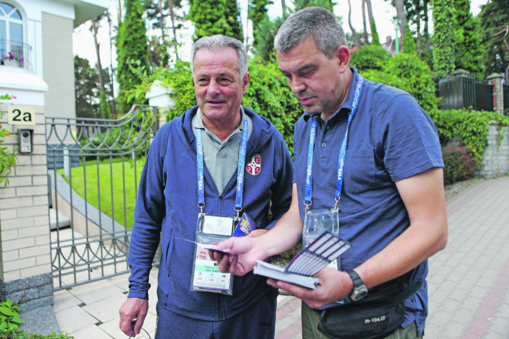 Nenad Bjeković sa izveštačem našeg lista sa SP