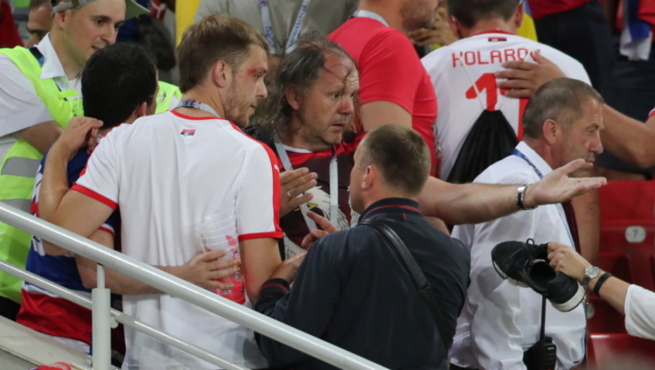 Tuča na stadionu u Moskvi