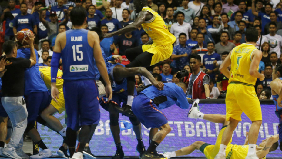 Tuča na meču Filipini Australija