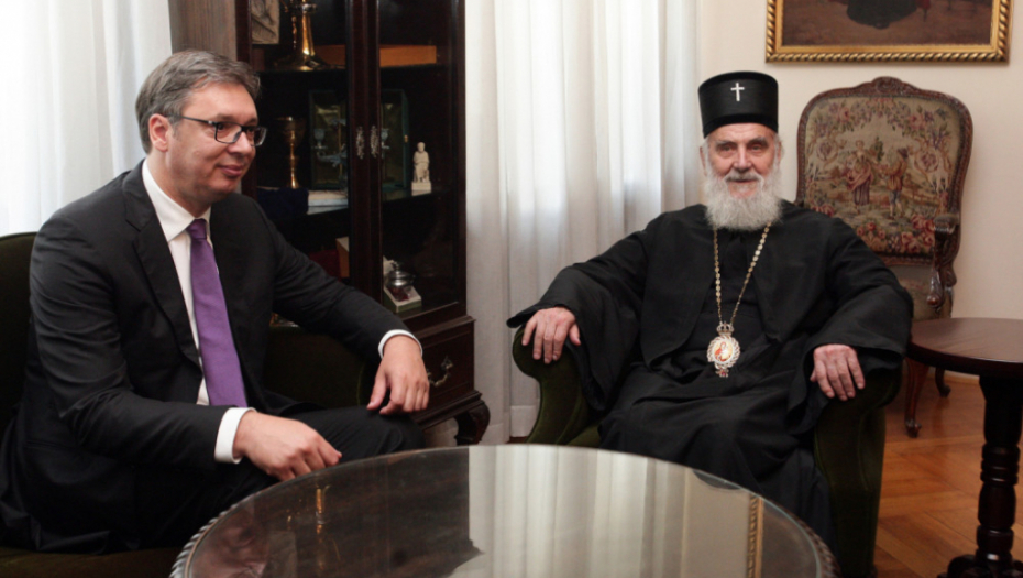 Aleksandar Vučić i patrijarh Irinej