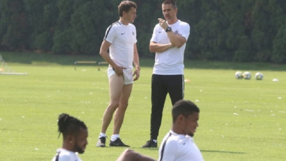 Bata Mirković i Saša Ilić na prvom treningu