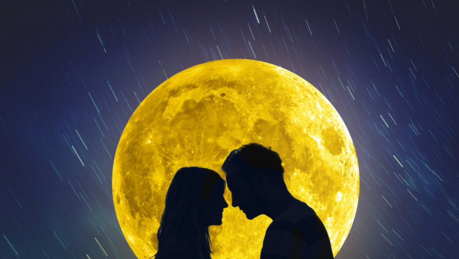 Zvezde, Nebo, Zvezda PAdalica, pun mesec