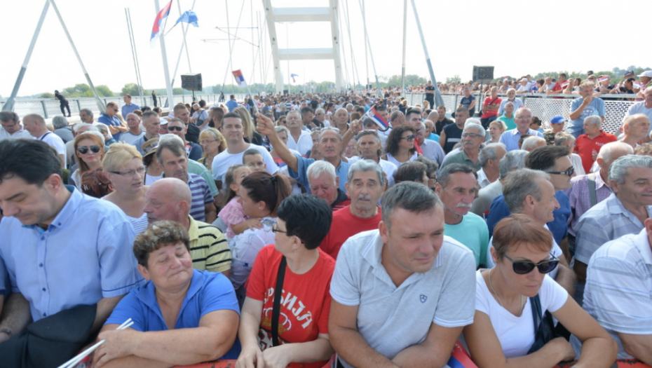Aleksandar Vučić, svečano otvaranje Žeželjevog mosta
