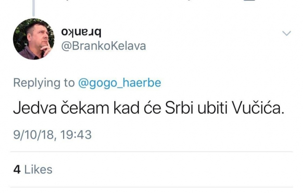 Tvit o Vučiću