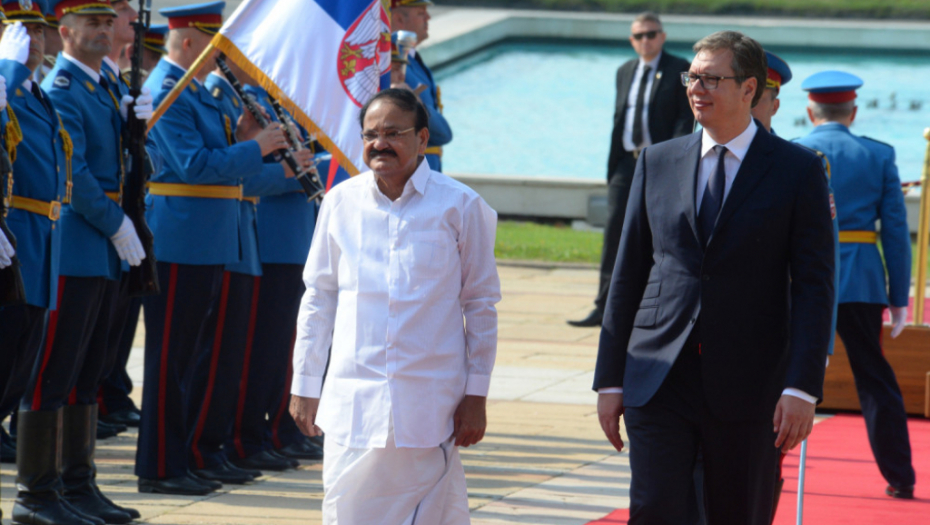 Aleksandar Vučić i potpredsednik Indije Venkaj Naidu