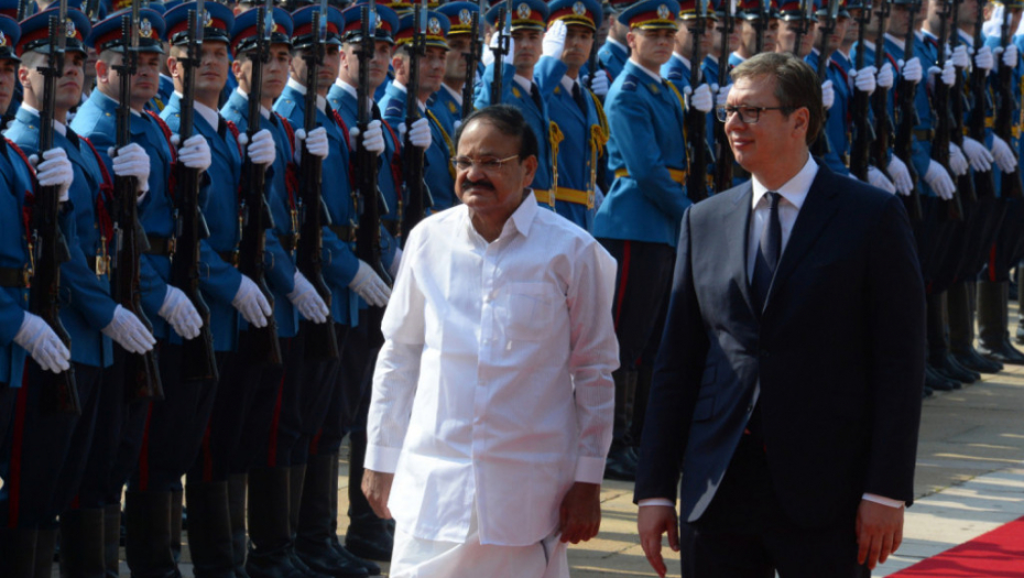 Aleksandar Vučić i potpredsednik Indije Venkaj Naidu