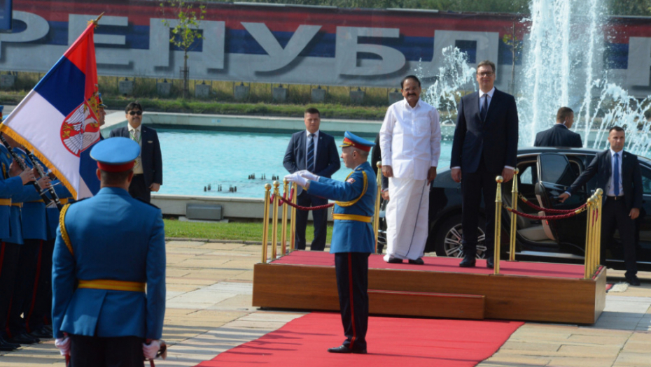 Aleksandar Vučić i potpredsednik Indije Venkaj Naidu