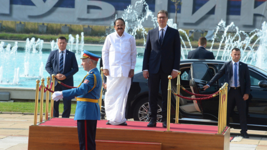 Aleksandar Vučić i potpredsednik Indije Venkaj Naidu