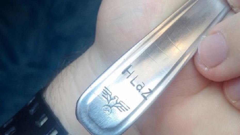 Nacistički pribor za jelo u zrenjaninskoj bolnici