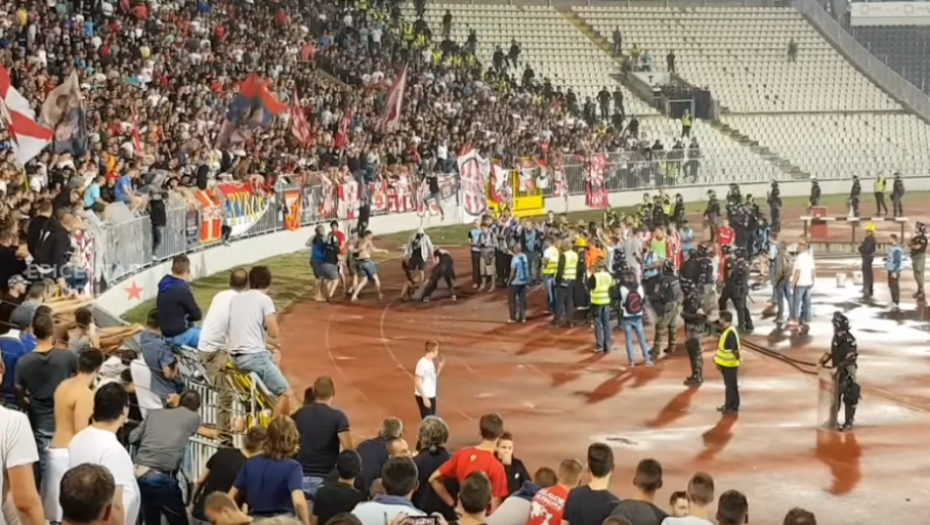 Tuča navijača na Severu