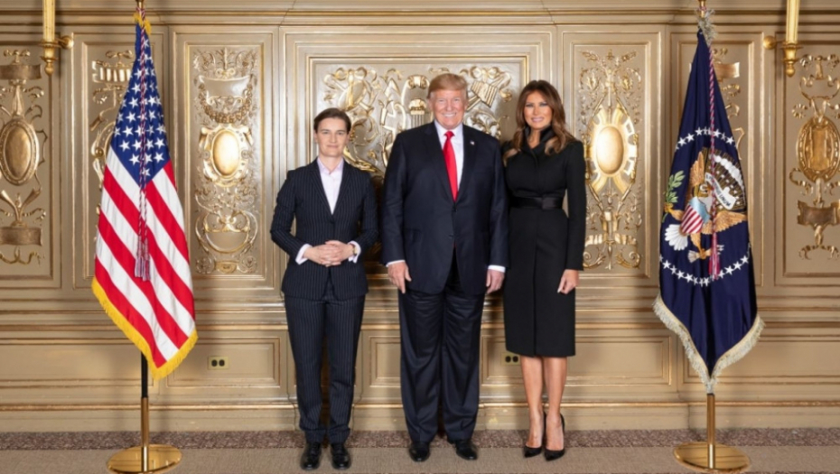 Premijerka Ana Brnabić sa Donaldom i Melanijom Tramp