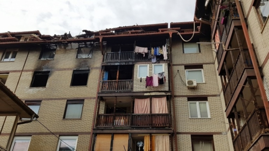 Zgrada u kojoj se dogodio požar