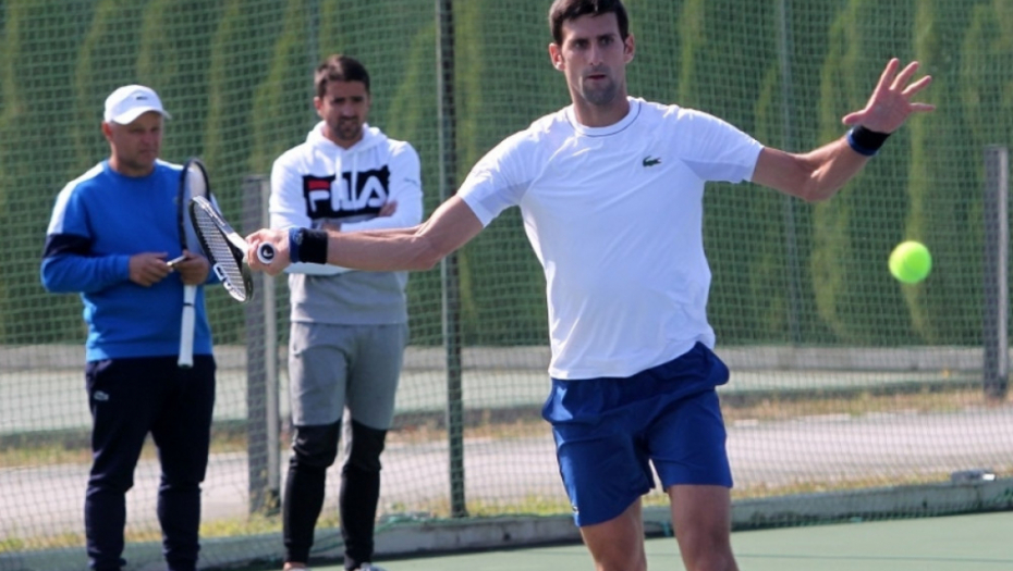 Novak Đoković, trening u Beogradu
