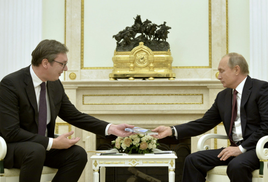 Aleksandar Vučić i Vladimir Putin