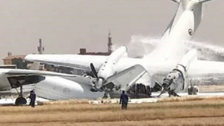 Sudar aviona na aerodromu u Kartumu