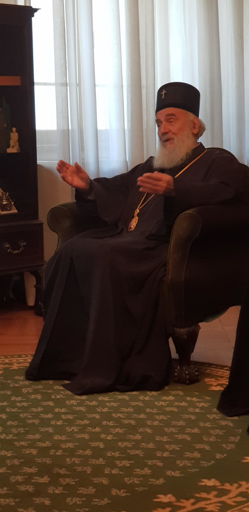 Boris Popovič i patrijarh Irinej