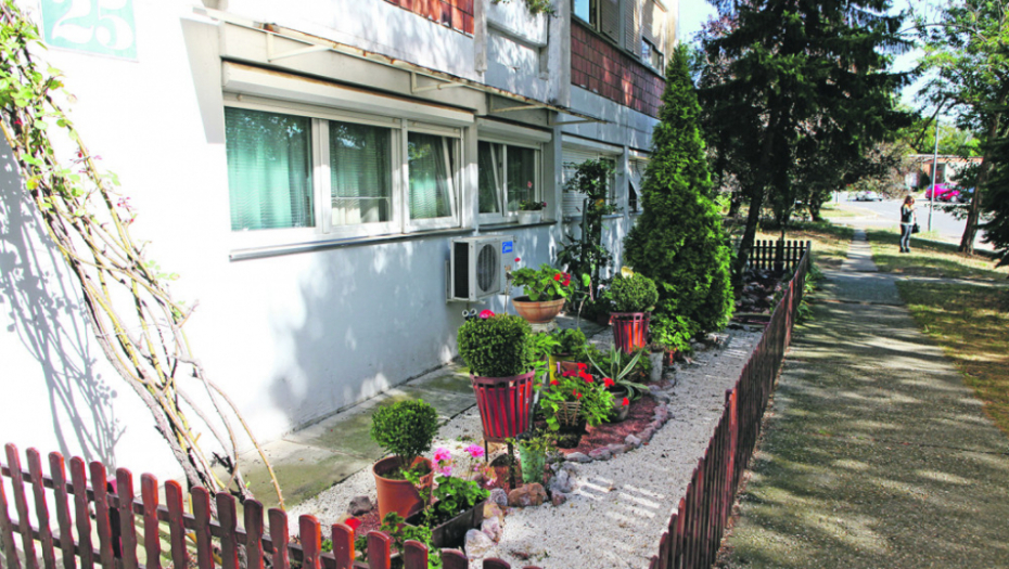 Bašta ispred zgrade