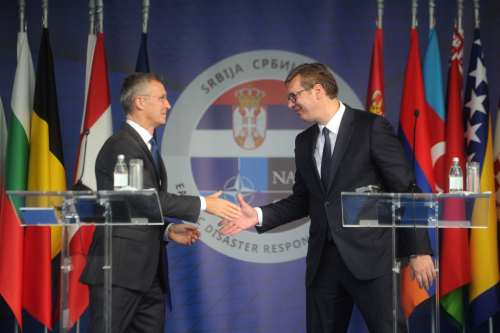 Aleksandar Vučić i Jans Stoltenbergu